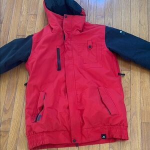 Men's  Ride 10k strata red snowboarding jacket